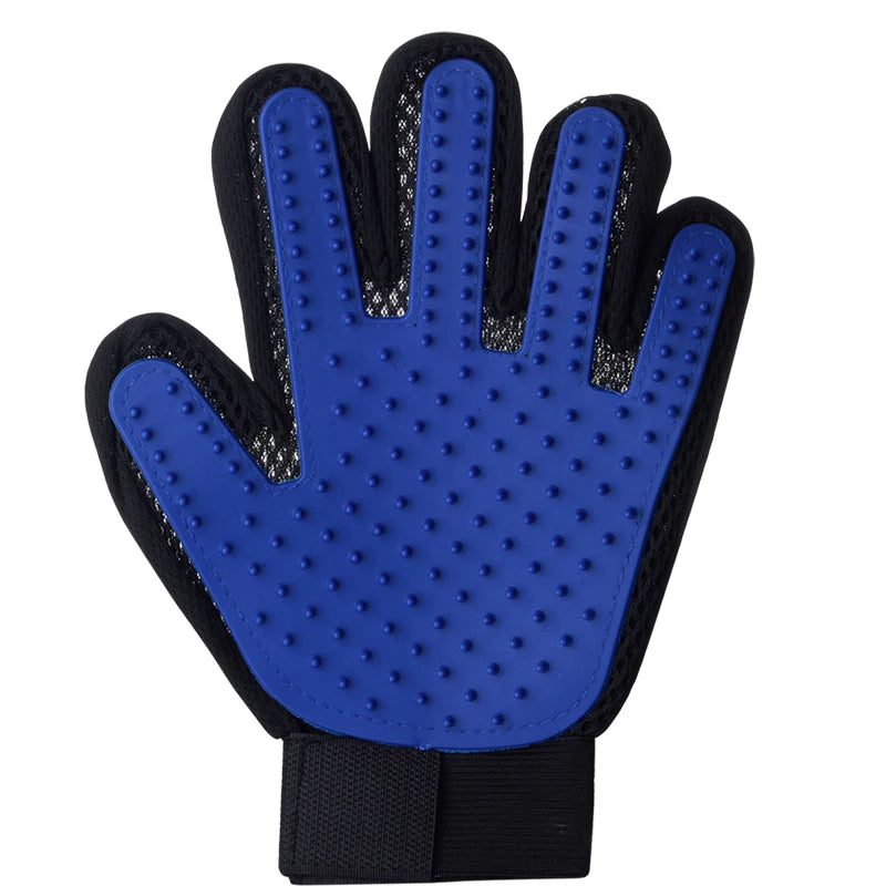 Pet Grooming Glove - Hair Deshedding Brush & Massage Comb for Cats & Dogs