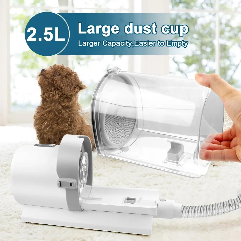 Dog Grooming Kit - Clippers, Vacuum & 5 Shedding Tools for Pets