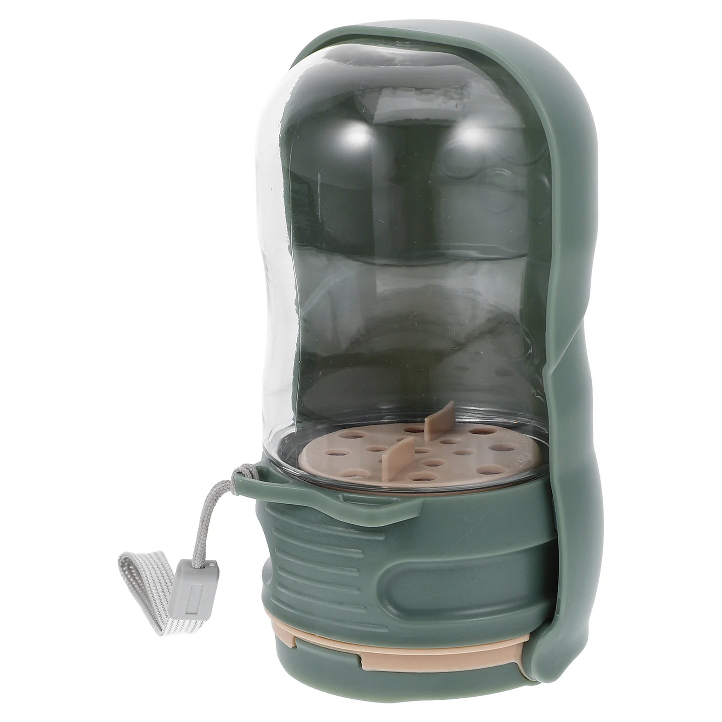Portable Pet Water Bottle 100ml White Small Size for Dogs Cats Travel Outdoor Dog Feeder Dispenser Bowl Pet Container