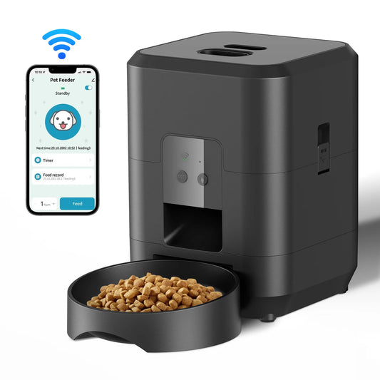 Smart Automatic Slow Feeder - Timed Quantitative Cat & Dog Food Dispenser