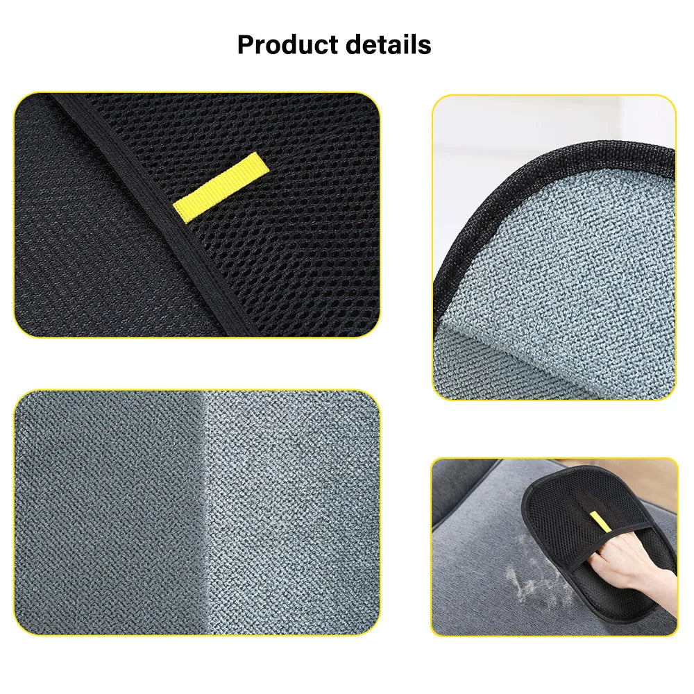 Static Dedusting Pet Grooming Gloves - Hair Remover for Dog & Cat