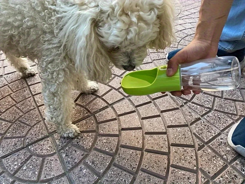 Portable Dog Water Bottle - Leakproof Pet Drinking Bottle with Bowl for Travel and Outdoor Activities