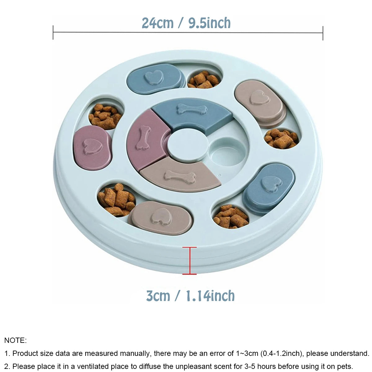 Interactive Slow Feeder Toy - Dog Training & Boredom Relief Bowl