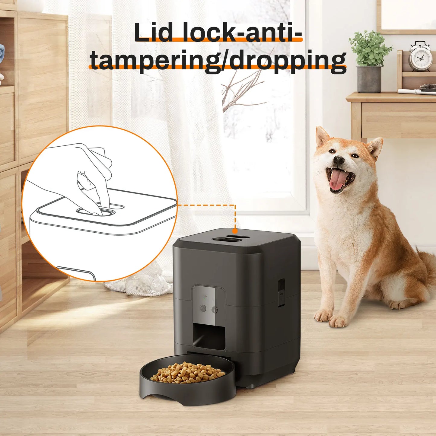 Smart Automatic Slow Feeder - Timed Quantitative Cat & Dog Food Dispenser