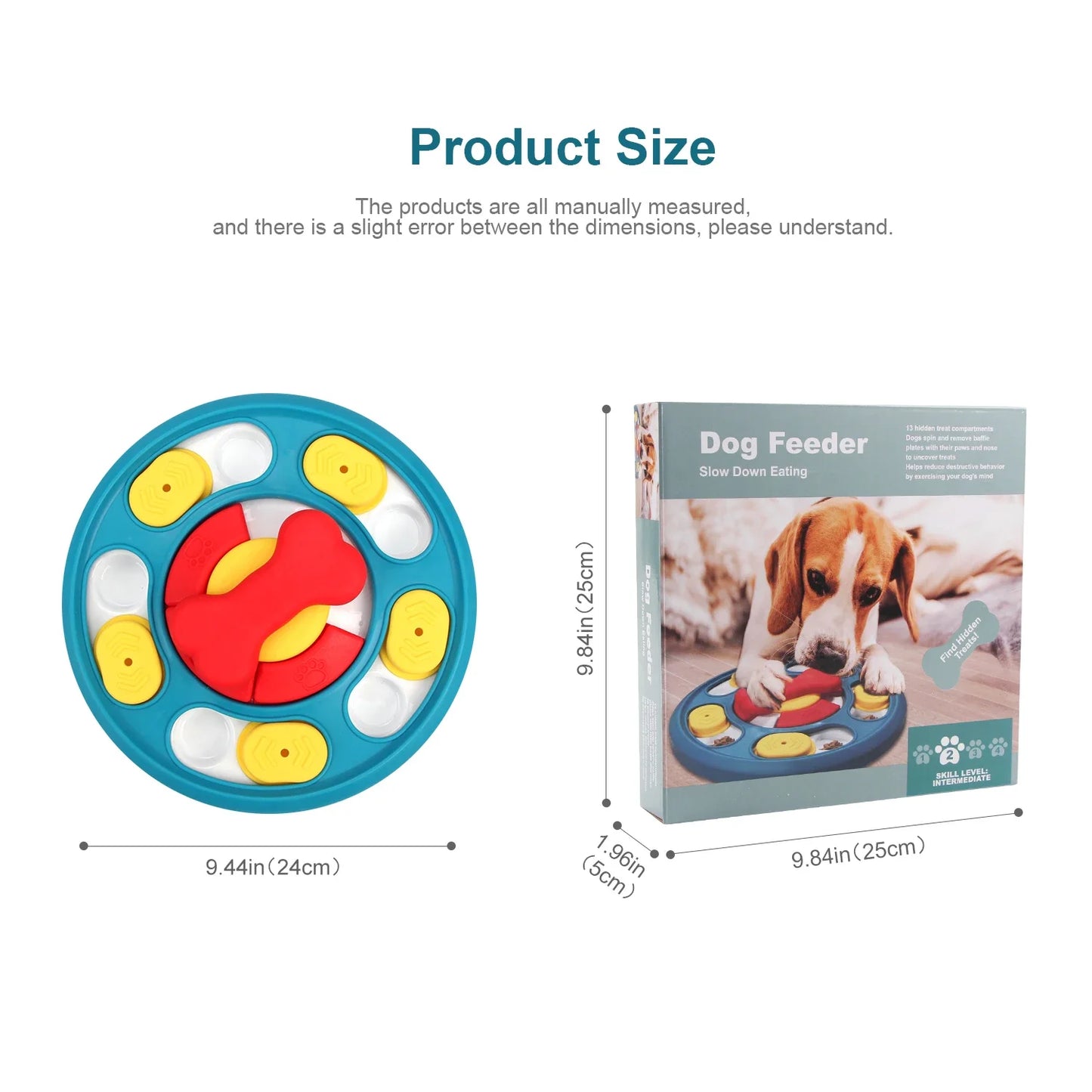 Anti-Gulping Slow Feeder Dog Bowl - Non-Slip Eco Dish for All Sizes