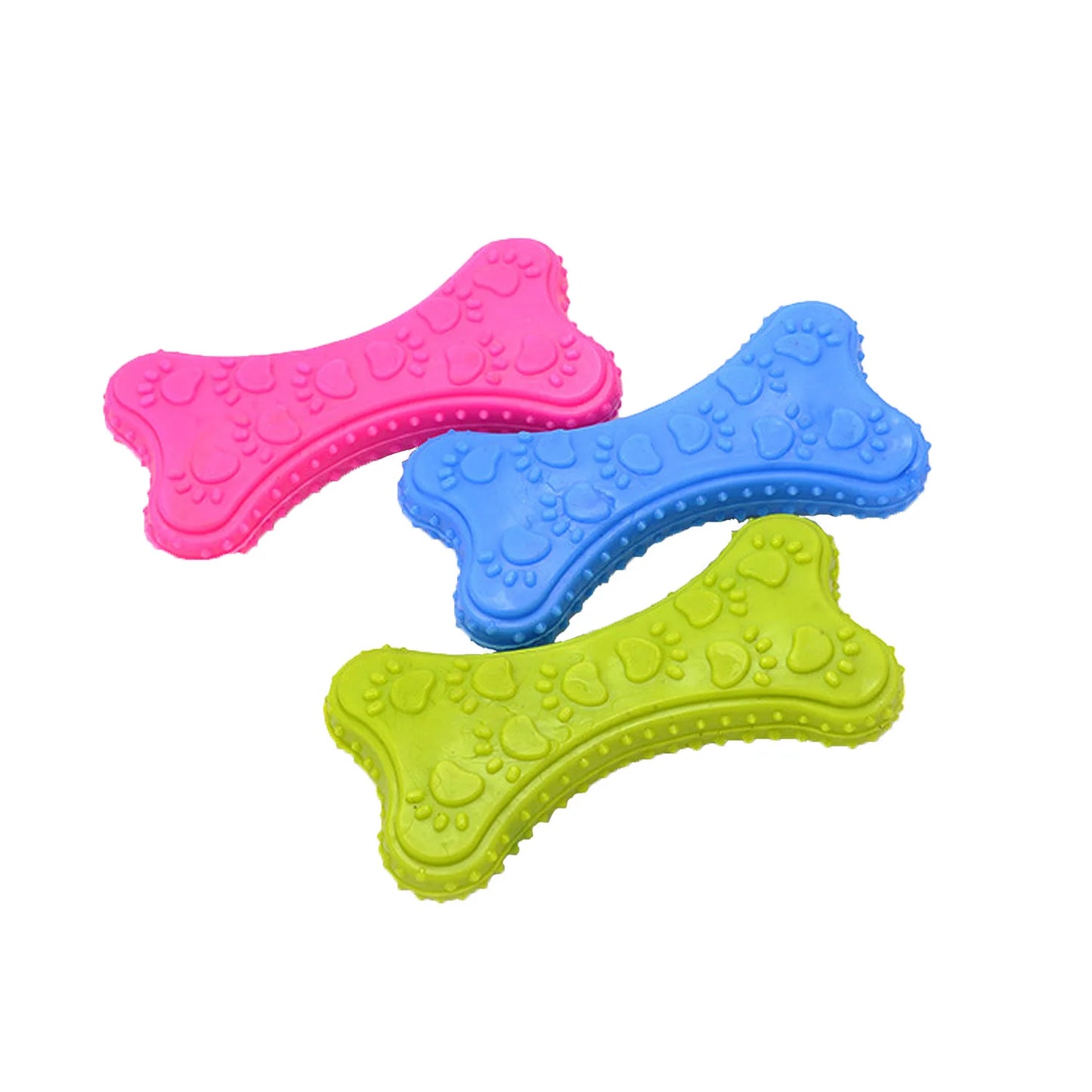 Rubber Chew Toy for Small Dogs - Bite-Resistant & Teeth Cleaning