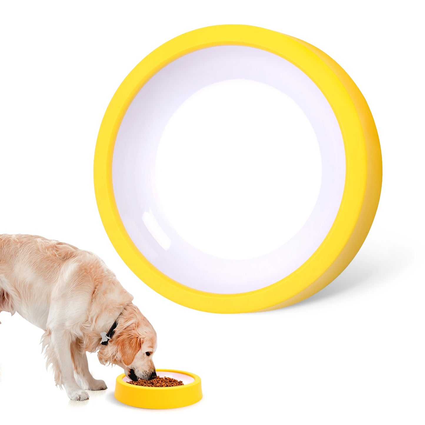 Anti-Gulping Slow Feeder Dog Bowl - Non-Slip Eco Dish for All Sizes